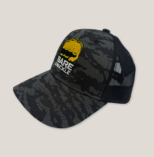 BKFC OG BLACK CAMO TRUCKER SNAPBACK