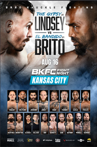 BKFC Fight Night Kansas City  Autographed Fight Poster