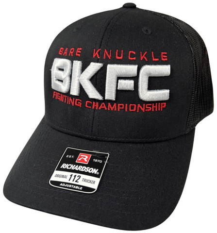 BKFC Letter Logo 2 Puff Embroidery Trucker Hat