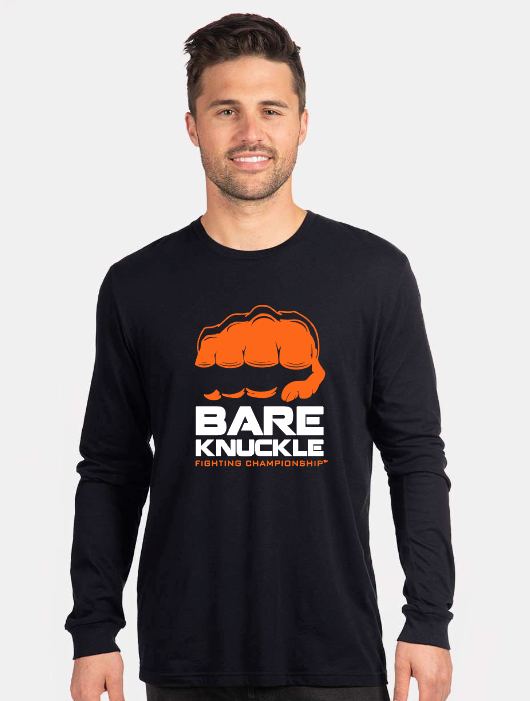 Long Sleeve Classic Logo, Orange and Black