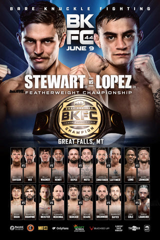 BKFC 44 Autographed Fight Poster