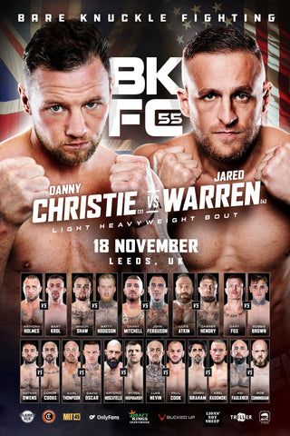 BKFC 55 Autographed Fight Poster