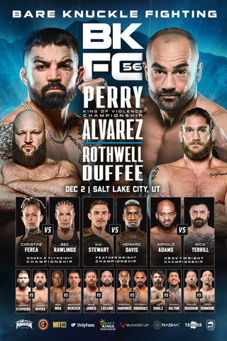 BKFC 56 Autographed Fight Poster