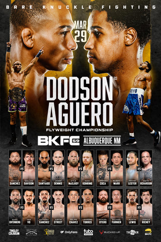 BKFC 59 Autographed Fight Poster