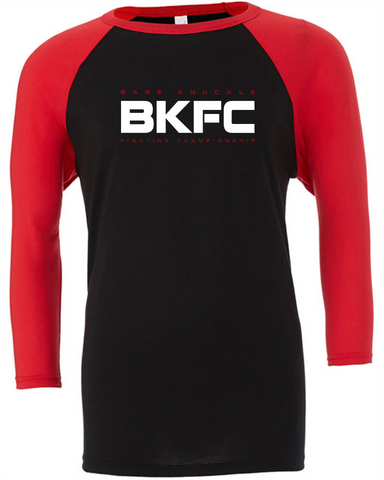 BKFC Letter Logo 2  3/4 Sleeve T-Shirt