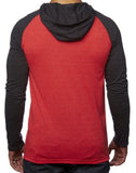 BKFC Logo Raglan Long Sleeve Hooded T-Shirt
