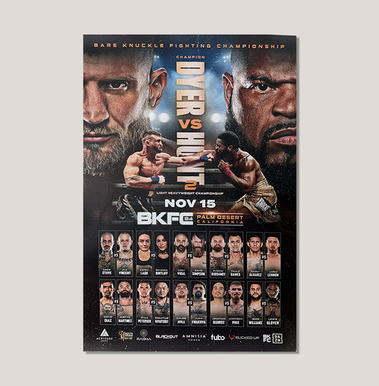 BKFC CALIFORNIA SIGNED POSTER