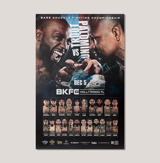 BKFC HOLLYWOOD SIGNED POSTER