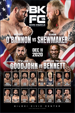 BKFC 15 Autographed Fight Poster
