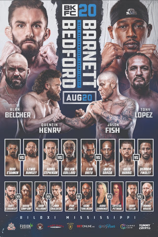 BKFC 20 Autographed Fight Poster