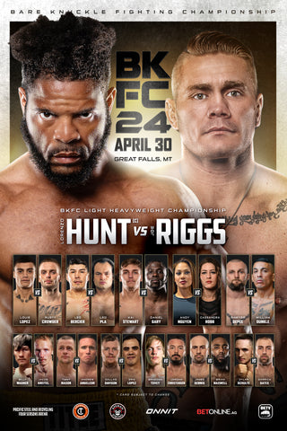BKFC 24 Autographed Fight Poster