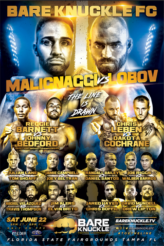 BKFC 6 Autographed Fight Poster