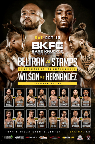 BKFC 13 Autographed Fight Poster