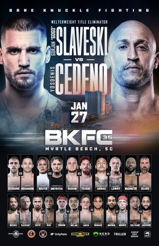 BKFC 35 Autographed Fight Poster